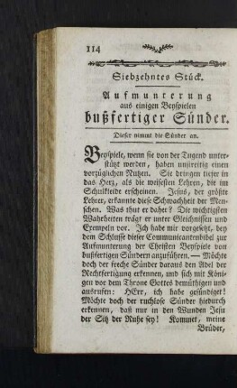 Siebzehntes Stück.