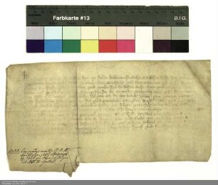 Heinrich [von Kranlucken], Abt von Fulda, verkauft dem Kloster Frauenberg ein halbes Gut in Oberufhausen