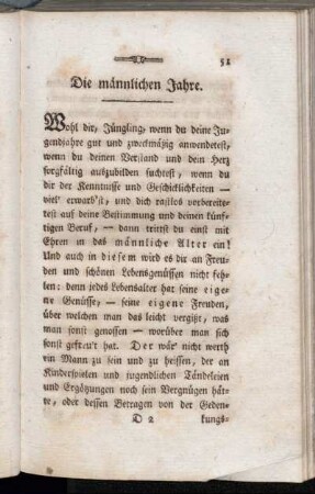 Die männlichen Jahre.