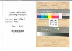 Entnazifizierung Karl Deppe , geb. 08.04.1893 (Finanzbeamter)