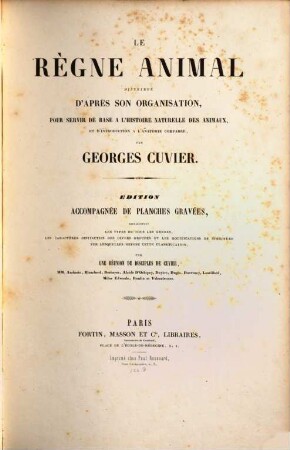 Le règne animal : distribué d'après son organisation, pour servir de base à l'histoire naturelle des animaux ..., [8]. Les mollusques, texte