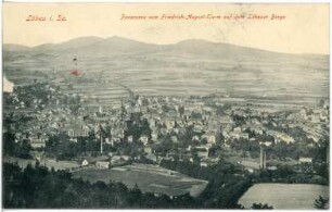 Löbau. Blick auf Löbau vom Löbauer Berg