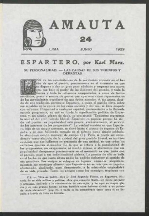 [La revolución española]: Espartero : Su personalidad. - Las causas de sus triunfos y derrotas.