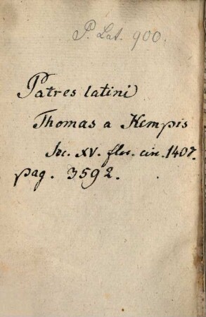 De Imitatione Christi : Lib. 4