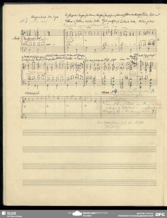 No. 3 Wiegenlied der Lys: "Blumen und Falter in bunter Kette"