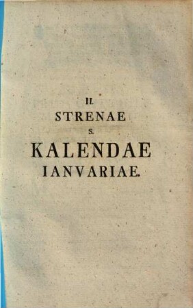 [Carmina]. 2., Strenae s. Kalendae Ianuariae