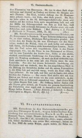 VI. Staatsarzneikunde.