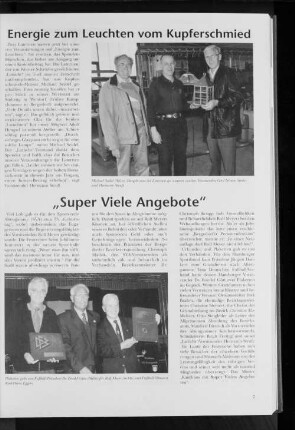 Energie zum Leuchten vom Kupferschmied