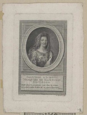 Bildnis der Françoise d'Aubigné de Maintenon