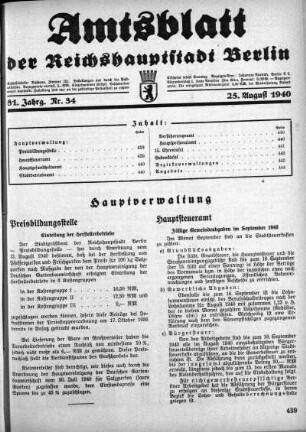 1940,34: Nr. 34, 25. August 1940