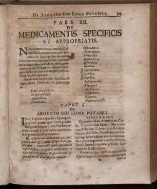 Pars XII. Medicamentis Specificis Et Appropriatis.