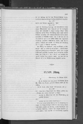CLXIV. Sitzung.