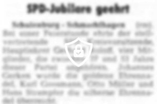 SPD-Jubilare geehrt