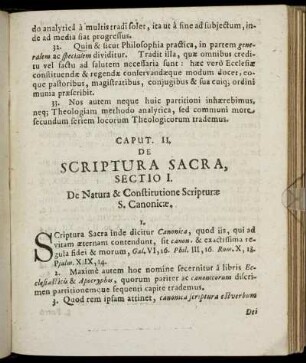 Caput II. De Scriptura Sacra.