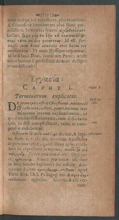 Caput I. Terminorum explicatio