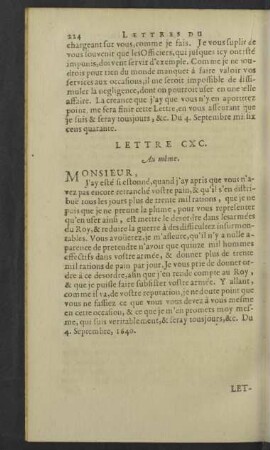 Lettre CXC. - CXCIX.
