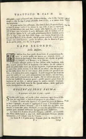 Capo 2. Delle mifure.