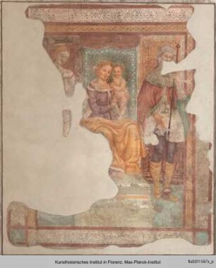 Thronende Madonna mit den Heiligen Rochus und Sebastian
