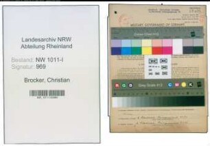 Entnazifizierung Christian Brocker , geb. 22.05.1898 (Gastwirt)