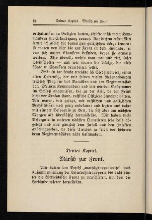 14-22, 3. Kapitel: Marsch zur Front