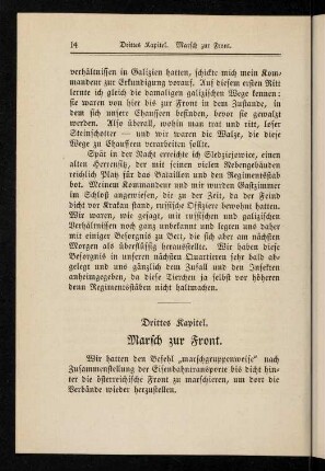 14-22, 3. Kapitel: Marsch zur Front
