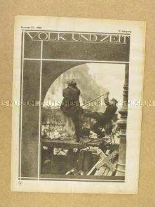 Sozialdemokratische Wochenzeitschrift "Volk und Zeit" überwiegend mit Kultur- und Unterhaltungsbeiträgen