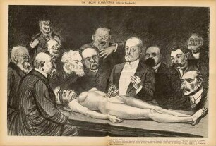 La leçon d'anatomie (d'après Rembrandt)