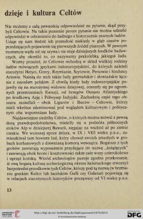 Dzieje i kultura Celtów
