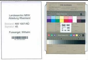 Entnazifizierung Wilhelm Fussangel , geb. 11.07.1904 (Laborgehilfe)