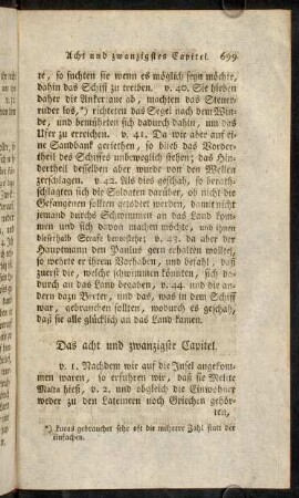 699-704, Das acht und zwanzigste Capitel.