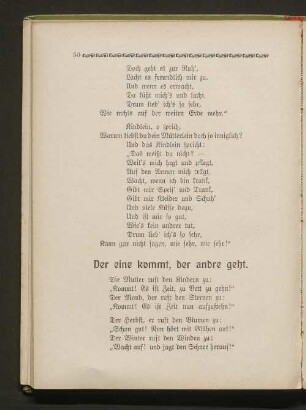 Der eine kommt, der andre geht