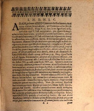Disp. inaug. theol. syncrisin Adami primi et secundi : occasione dicti II. Cor. V, 21. exhibens