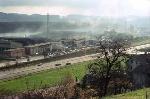 Rheinfelden: Aluminiumwerk, von oben
