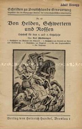 Heft aus der Reihe "Schriften zu Deutschlands Erneuerung" zur deutschen Geschichte des Mittelalters (Nr. 18)