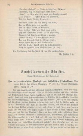 96-107 Empfehlenswerthe Schriften