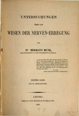 Untersuchungen über das Wesen der Nerven-Erregung, 1
