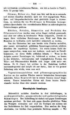 Mineralogische Sammlungen.
