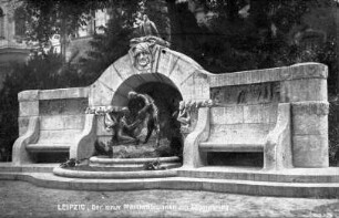 Leipzig: der neue Märchenbrunnen am Thomasring