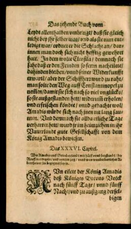 Das XXXVI. Capitel.