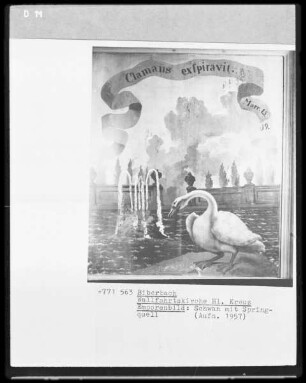 Schwan mit Springquelle