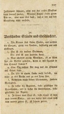 32. Verschiedne Stände und Geschlechter
