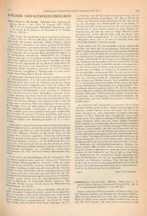 458-461 [Rezension] Gott, Kirche, Welt