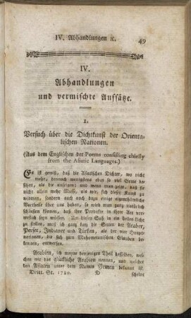IV. Abhandlungen und vermischte Aufsätze.