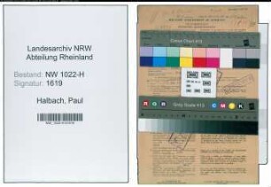 Entnazifizierung Paul Halbach , geb. 14.12.1889 (Klempner)