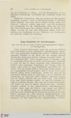 15: Ueber Goldbäder für Celloїdinpapier
