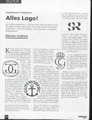 Schwedische Typographie: Alles Logo!