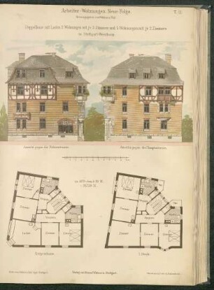 Doppelhaus mit Laden in Stuttgart-Westheim