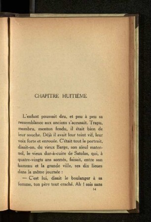 Chapitre Huitième