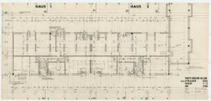 Wohnhäuser Fritz-Erler-Allee 26-32, Berlin-Buckow: Grundriss Kellergeschoss 1:50