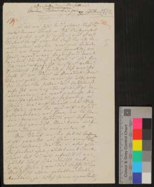 Brief von Clemens Brentano an Philipp Otto Runge vor dem 18.03.1810